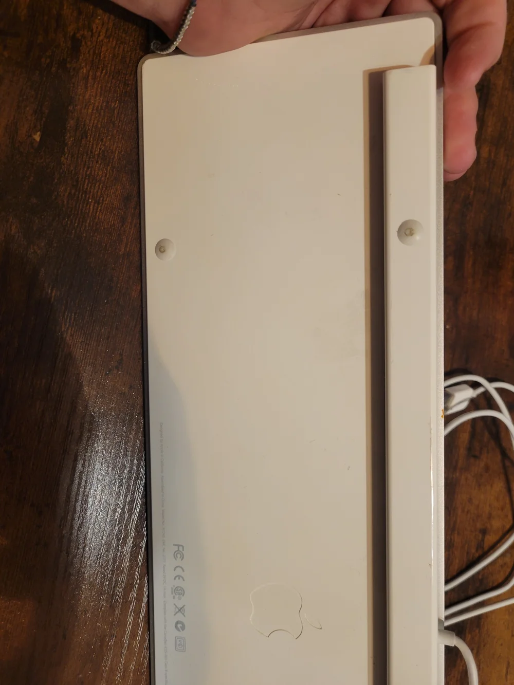 Apple White Wired Slim Desktop Keyboard